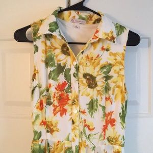 Sunflower collared dress